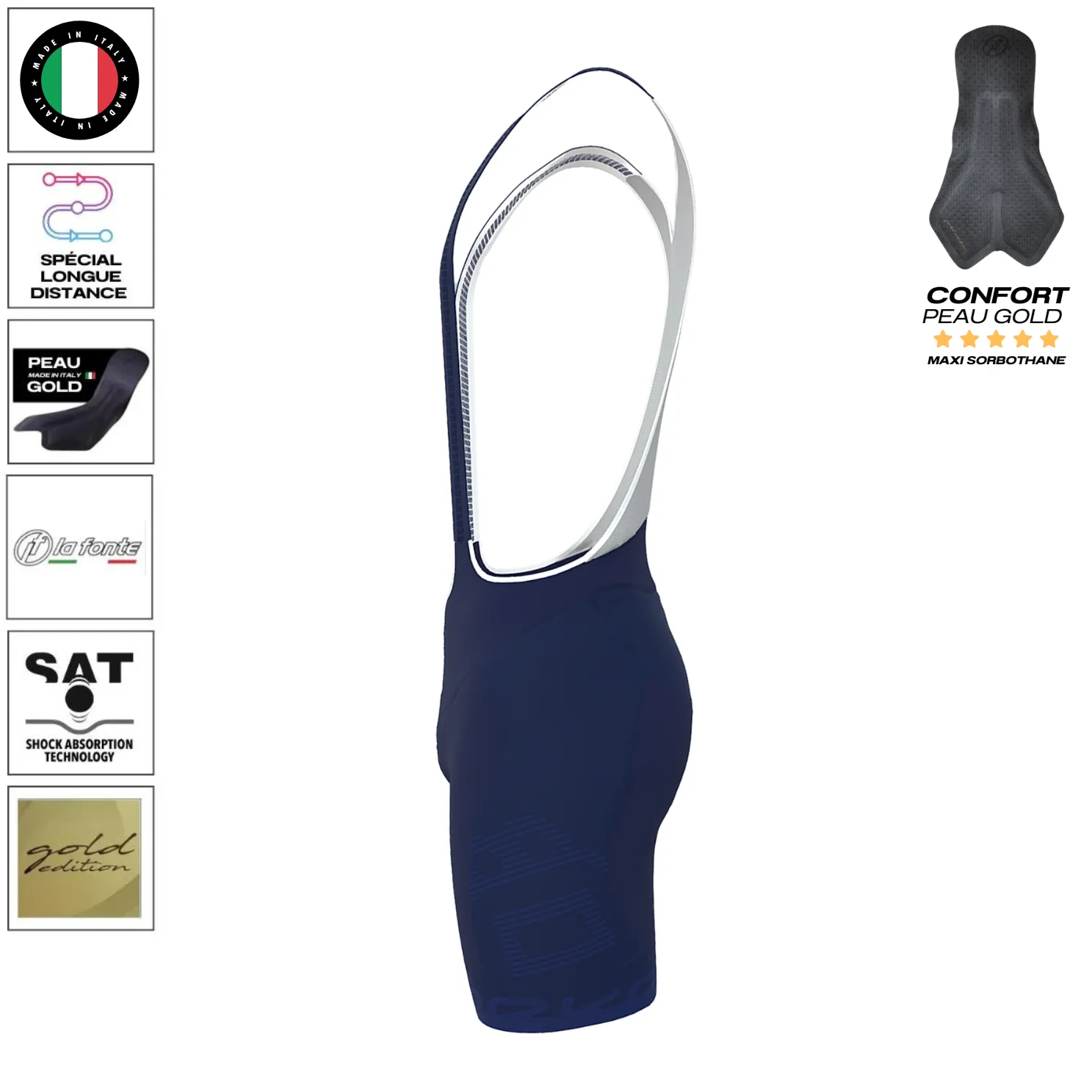 Pack Maillot Orltes Marine Cuissard Gold Marine – Image 7